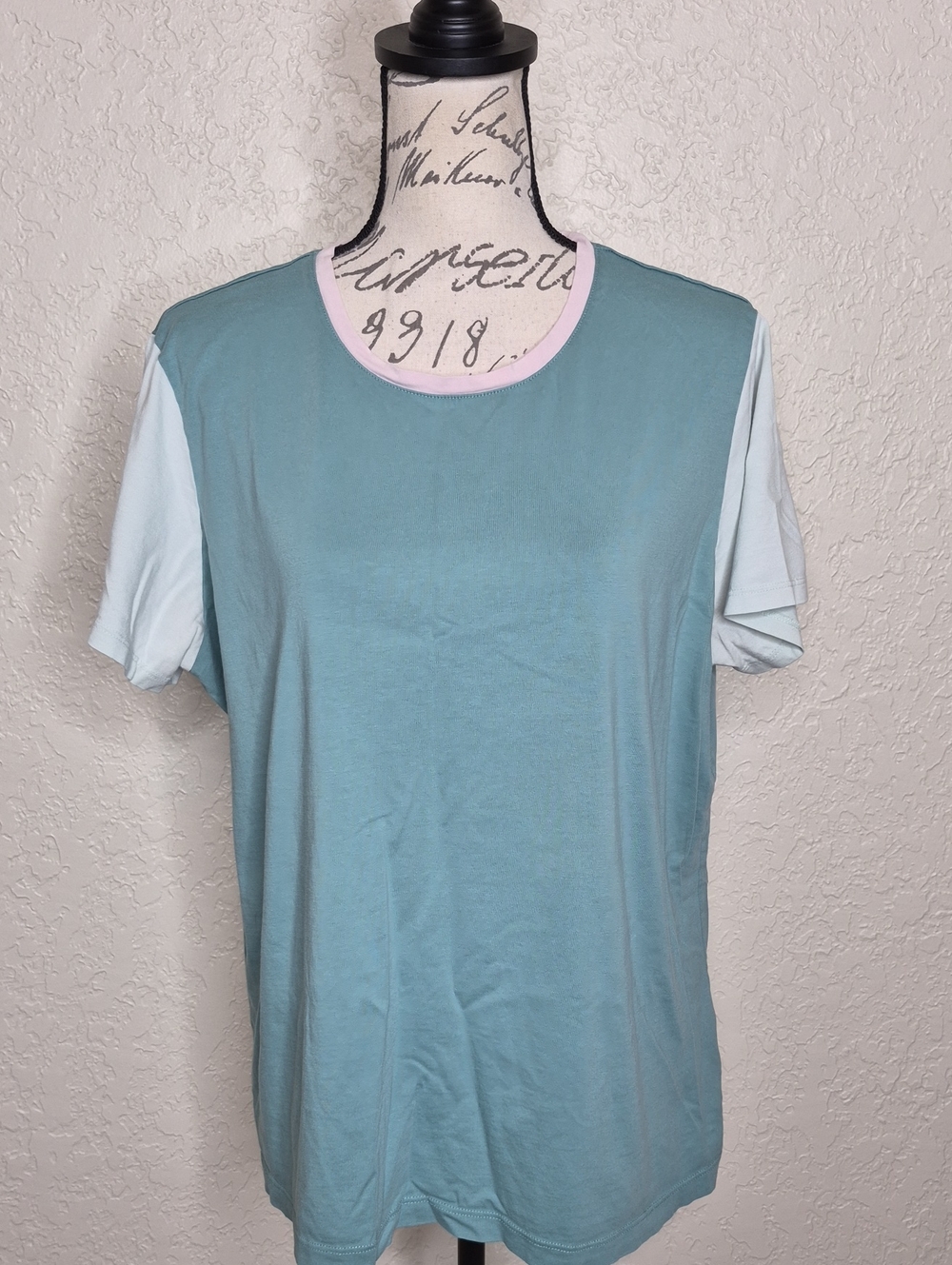 Lands' End Colorblock T-Shirt Size XL
